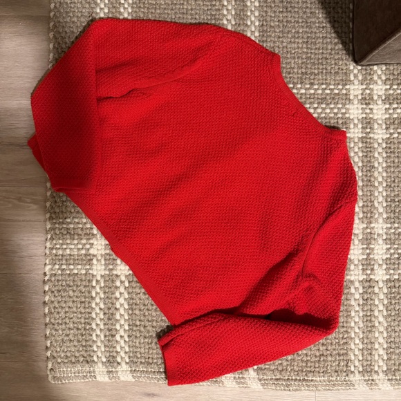 Red Button-Up Cardigan - Picture 2 of 3